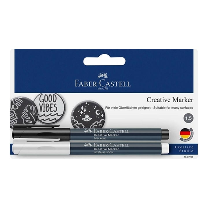 Faber Castell kreatív marker fehér/fekete