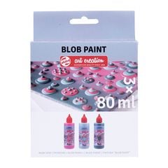 Kreatív Készlet Art Creation Blob Paint Rózsaszín 3 x 80 ml