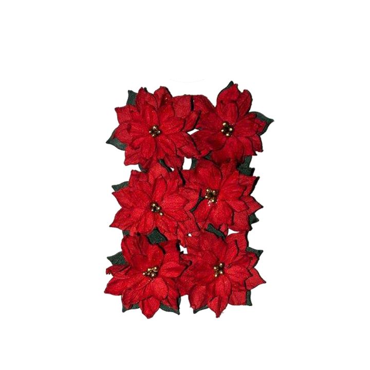 3D papírvirágok | Karácsonyi rózsa 6 db