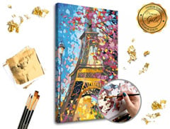 Festés számok szerint PREMIUM GOLD - Eiffel Tower