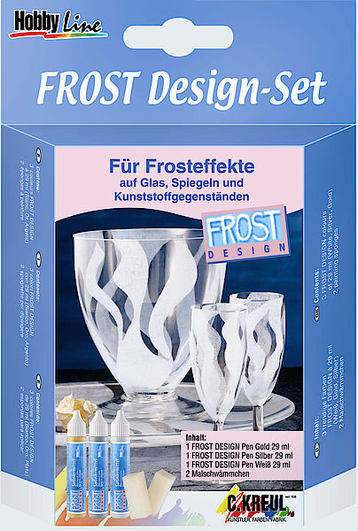 Hobby Line - Frost Design üvegfesték készlet