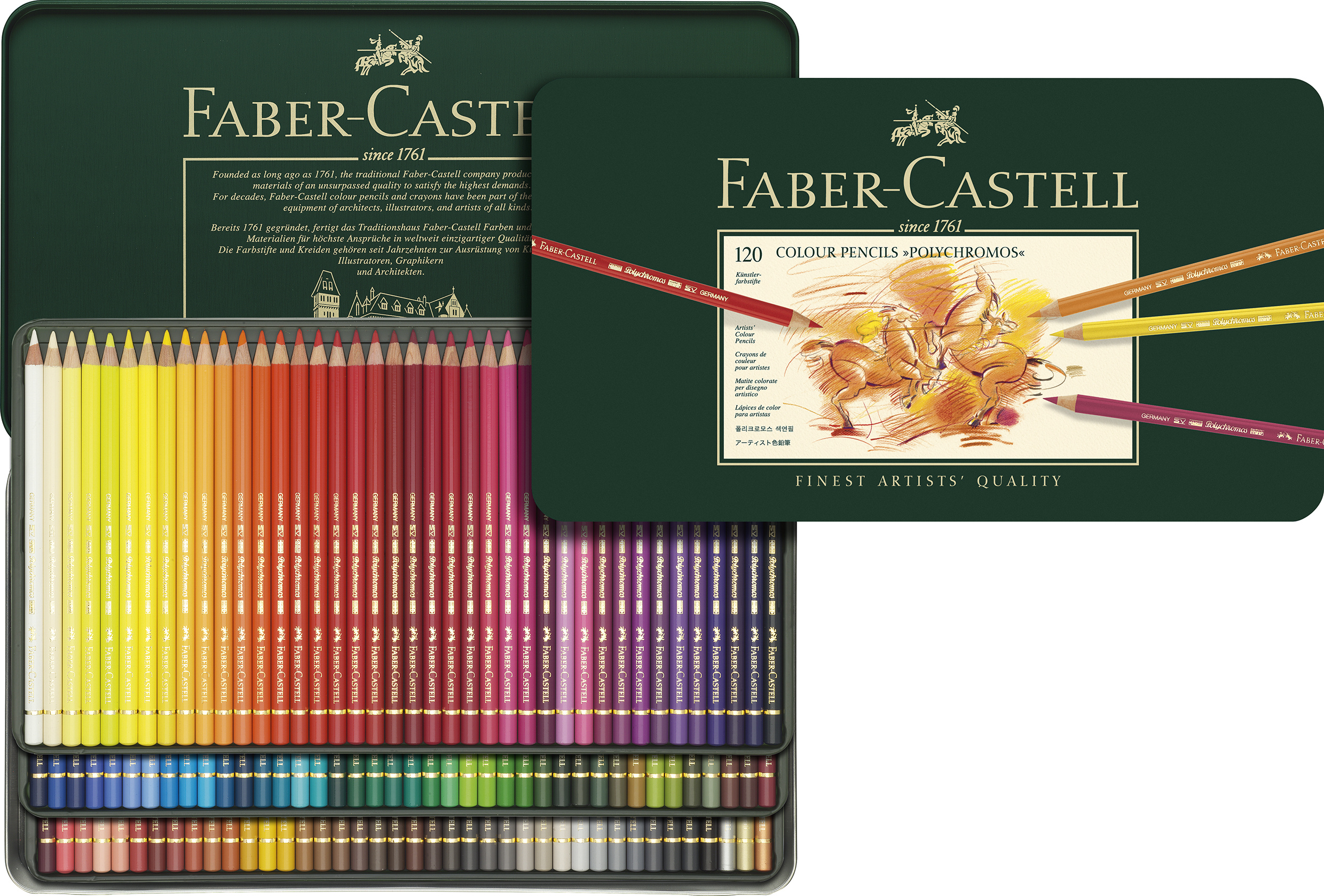 Faber-Castell Polychromos szinesceruza 120db-os - fém doboz