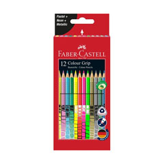 Szines ceruzák Grip Pastel / Neon / Metallic Set 12 színes