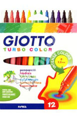 Filctollak GIOTTO TURBO COLOR / 12 szín