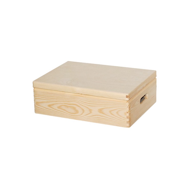 Dekoratív fa doboz díszítéshez 30x40x13.5 cm