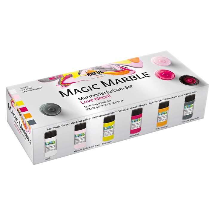 Festék készlet márványozásra Kreul Magic Marble Neon  6x20 ml