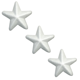 15 cm polisztirol csillagok - 3 db készlet