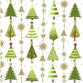 Decoupage szalvéták Christmas Trees