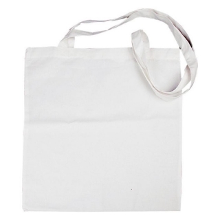 Pamut bevásárló táska fehér - 38 x 42 cm