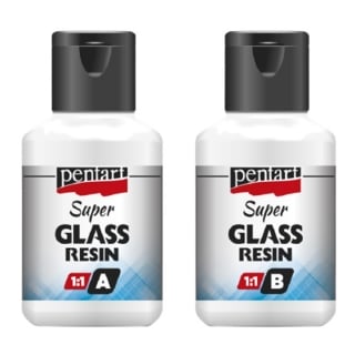 Üveggyanta Super Glass Pentart 1:1 szett - 2 x 40 ml