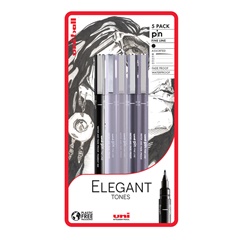 Készlet UNI PIN markerek fineliner Elegant Tones 5 db
