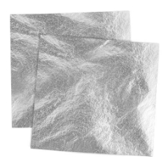 Metalikus lapok alumínium 14x14 cm / 100 lap