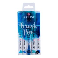 Vízfestéktollak Ecoline Brush Pen Blue | 5 darabos készlet